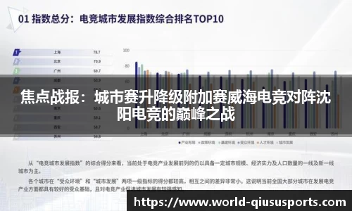 焦点战报：城市赛升降级附加赛威海电竞对阵沈阳电竞的巅峰之战